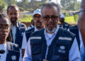 The Director-General of the World Health Organization (WHO) Tedros Adhanom Ghebreyesus visits a new Ebola treatment center in Bunia, in the northeastern Democratic Republic of the Congo, May 31, 2026. /VCG