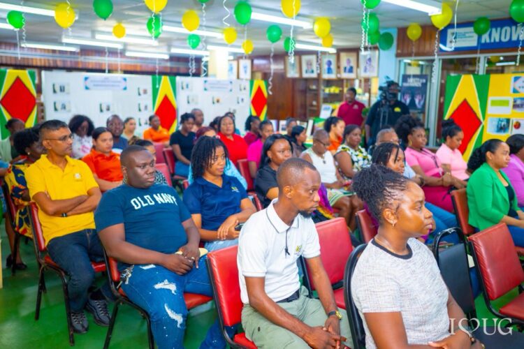 A section of the audience at the launch of the University of Guyana’s 60th Independence Anniversary Exhibition