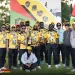 Long Island Raptors members pose with championship trophy (Photo: Guyana Cup/Facebook)