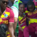 West Indies' Deandra Dottin is carried off the field by teammates ahead of the T20 World Cup semifinal vs Australia. (Screengrabs: ICC Facebook)
