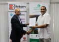 (From left) Mr Suresh Beharry, Chairman of Beharry Holdings Inc. and Mr. Dane Gobin, CEO of Iwokrama International Centre
