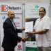 (From left) Mr Suresh Beharry, Chairman of Beharry Holdings Inc. and Mr. Dane Gobin, CEO of Iwokrama International Centre