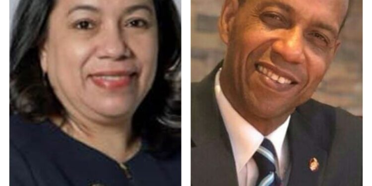L-R Carolyn Rodrigues-Birkette and Mark Benschop