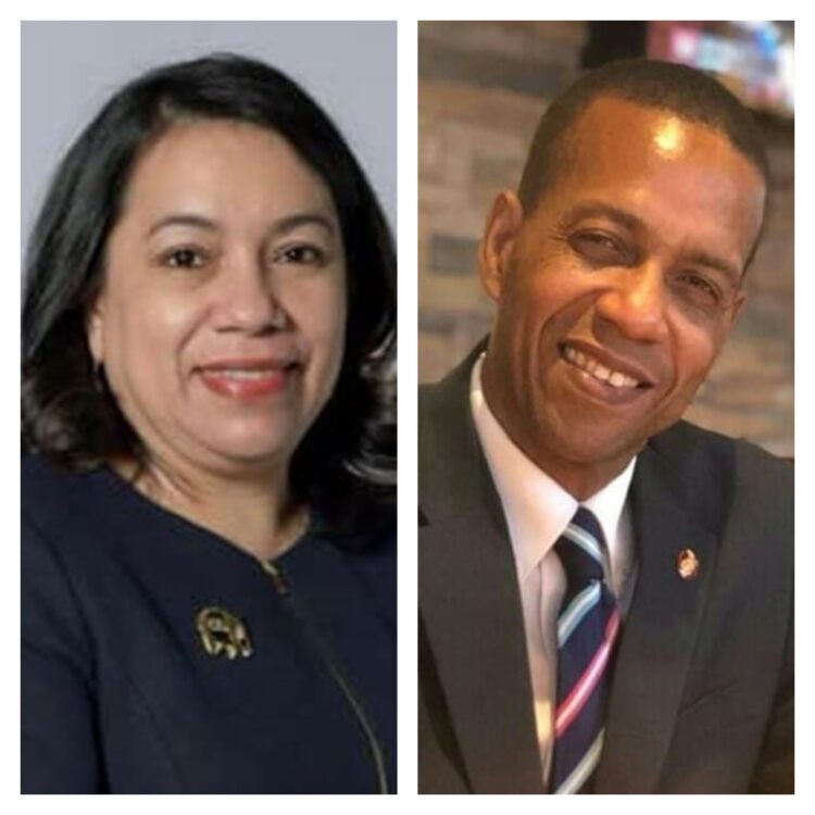 L-R Carolyn Rodrigues-Birkette and Mark Benschop