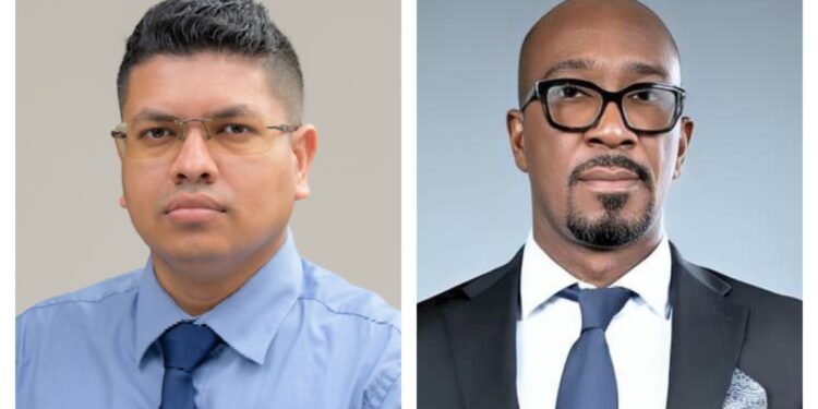 L-R Joel Bhagwandin, Dorwain Bess, VPAC Leader
