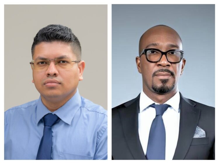 L-R Joel Bhagwandin, Dorwain Bess, VPAC Leader