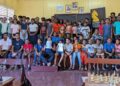 Leguan Chess participants with GCF coaches