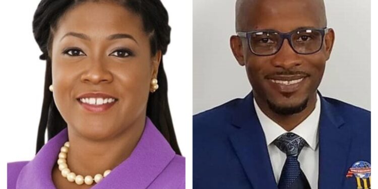 L-R FGM Leader Amanza Walton-Desir and 
Mr. Nigel London