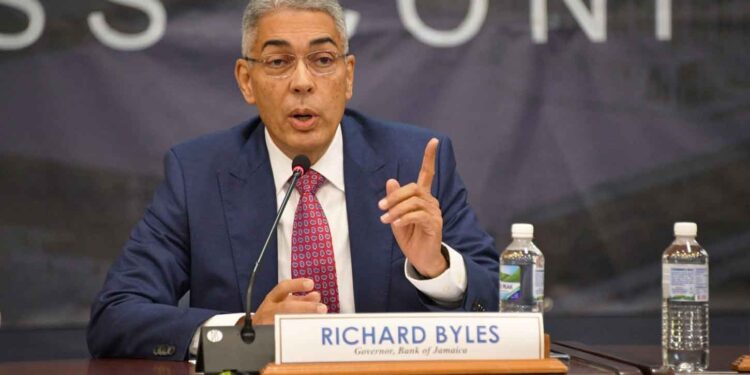 Outgoing Governor of the Bank of Jamaica, Richard Byles