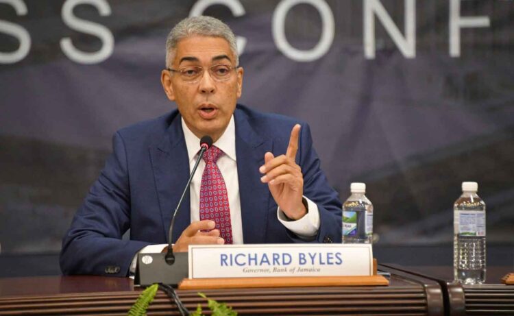 Outgoing Governor of the Bank of Jamaica, Richard Byles