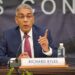 Outgoing Governor of the Bank of Jamaica, Richard Byles