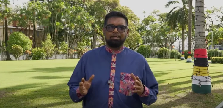 President Irfaan Ali during a social media address on Wednesday