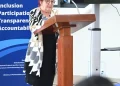 Minister of Parliamentary Affairs and Governance, Gail Teixeira