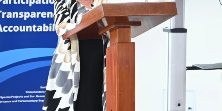 Minister of Parliamentary Affairs and Governance, Gail Teixeira