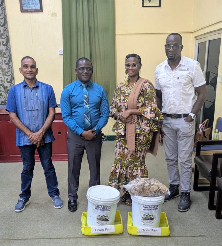 Waste To Wealth meets linden Town clerk & Deputy Mayor