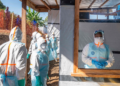 Health workers stand in a new Ebola treatment center in Bunia, northeastern Democratic Republic of the Congo, May 31, 2026. /VCG