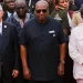 Ghana's President John Dramani Mahama, Barbados' Prime Minister Mia Amor Mottley and other dignitaries attended a wreath-laying event at the Christiansborg Castle, a former slave post in Ghana [Reuters]