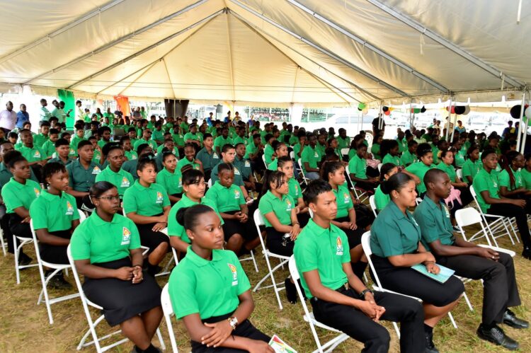 Guyana Youth Corps at the launch, which was hosted at its site at the Kuru-Kuru Training Centre, Soesdyke-Linden Highway, Demerara-Mahaica Region's Four (Office of the President face book)