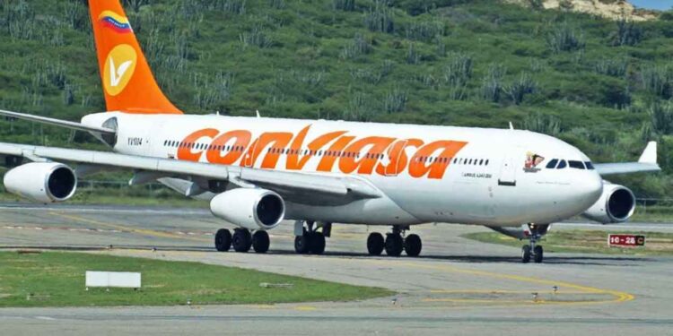 The Venezuelan Consortium of Aeronautical Industries and Air Services, S.A. (Conviasa), the flag carrier of the Bolivarian Republic of Venezuela was stranded in Kingston on Saturday June 6 2026 .