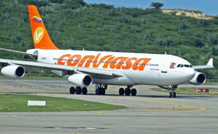 The Venezuelan Consortium of Aeronautical Industries and Air Services, S.A. (Conviasa), the flag carrier of the Bolivarian Republic of Venezuela was stranded in Kingston on Saturday June 6 2026 .