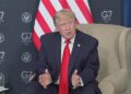 Donald Trump at the G7. /Reuters