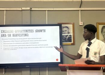 CAPE student, athlete, and young entrepreneur, Michael Kyte