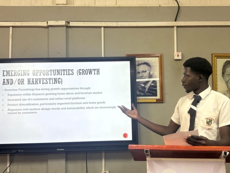 CAPE student, athlete, and young entrepreneur, Michael Kyte