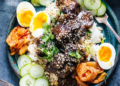 Korean Braised Beef with Pickles and Jammy Eggs