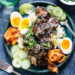 Korean Braised Beef with Pickles and Jammy Eggs