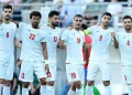 Players of the Iran National Football Team during a friendly match against Gambia in May