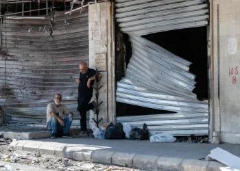 Damage by Israeli airstrikes in the centre of Nabatieh on June 26, 2026 in Nabatieh, Lebanon. 
Guy Smallman/Getty Images