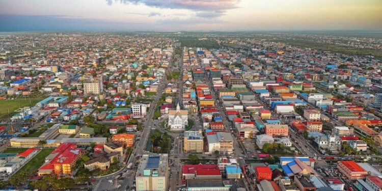 The changing skyline of Georgetown, Guyana