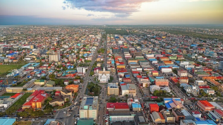 The changing skyline of Georgetown, Guyana