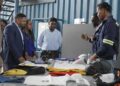 Guyanese welders and technicians, on Tuesday, celebrated historic milestone after completing the country’s first locally fabricated high-pressure process pipes for the Liza Unity FPSO, meeting international quality and safety standards with zero defects and no repairs (Guyana Chronicle photo)