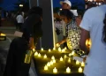 Candles lit in memory of the victims and survivors of the MV Barima Tragedy on Wednesday