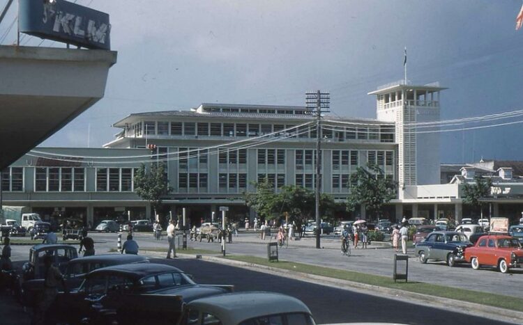 KLM Offices looking towards Bookers, Georgetown (Pauline's photo)