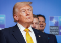 US President Donald Trump poses for a group photo prior to the North Atlantic Council meeting held as part of the 36th NATO Heads of State and Government Summit at the Presidential Complex in Ankara, Türkiye, on July 8, 2026. /VCG