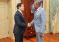 Photo credit US Embassy Bridgetown/ PM Gastopn Browne and Rubio in MayTravel Guides & Travelogues