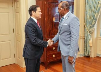 Photo credit US Embassy Bridgetown/ PM Gastopn Browne and Rubio in MayTravel Guides & Travelogues