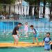 People have fun on a lake in Xiaying town of Jizhou district, North China's Tianjin, July 8, 2026. [Photo/Xinhua]