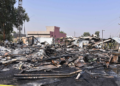 A general view of damaged structures at a site of US-Saudi joint strikes in Bartalla in the northern Iraqi Nineveh province, July 29, 2026. /VCG