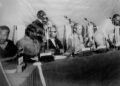 FOUNDING Fathers signing the Treaty of Chaguaramas in 1973. From left, PM Errol Barrow, PM Forbes Burnham, PM Eric Williams and PM Michael Manley