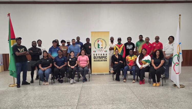 GOA CAC Games contingent at Team briefing