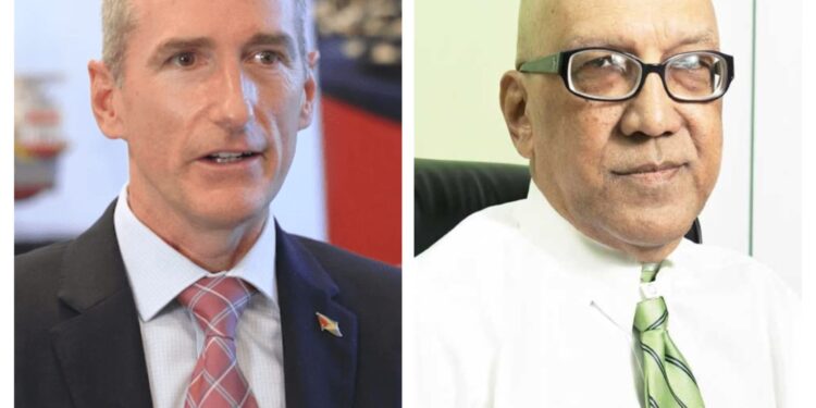 L-R Alistair Routledge and GHK Lall