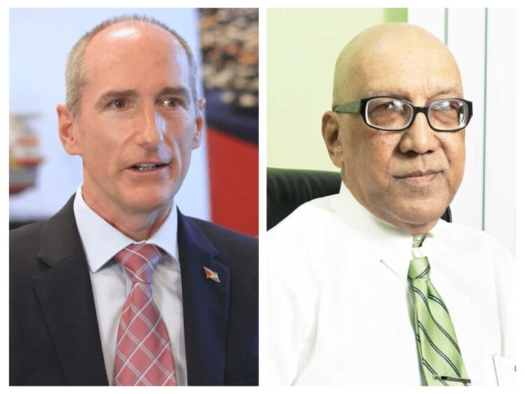 L-R Alistair Routledge and GHK Lall