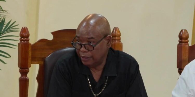 Minister of Public Works Juan Edghill