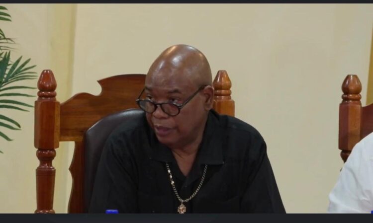 Minister of Public Works Juan Edghill
