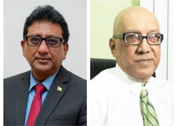 L-R AG Anil Nandlall, GHK Lall