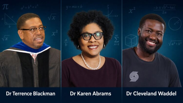 L-R Dr. Terrence Campbell, Dr. Karen Abrams, Dr. Cleveland Waddell