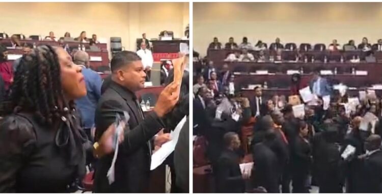 Joint Opposition protest in National Assembly- July 27, 2026 (screengrabs)